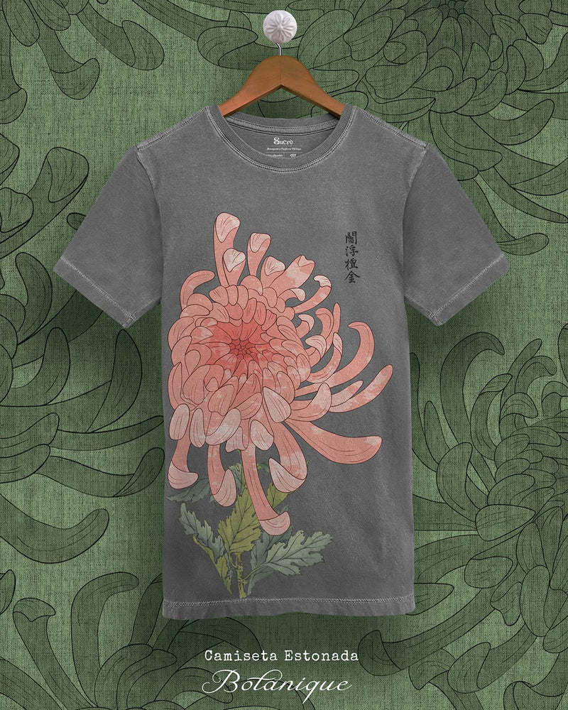 CAMISETA ESTONADA - BOTANIQUE Camiseta BeSucrè Cinza Estonada PP 