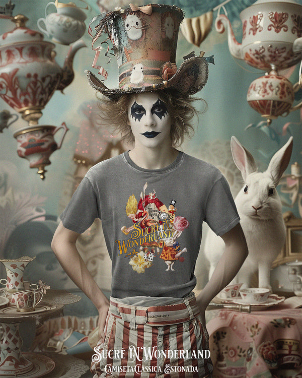 CAMISETA CLÁSSICA ESTONADA - SUCRÈ IN WONDERLAND Camiseta BeSucrè Cinza Estonada PP 