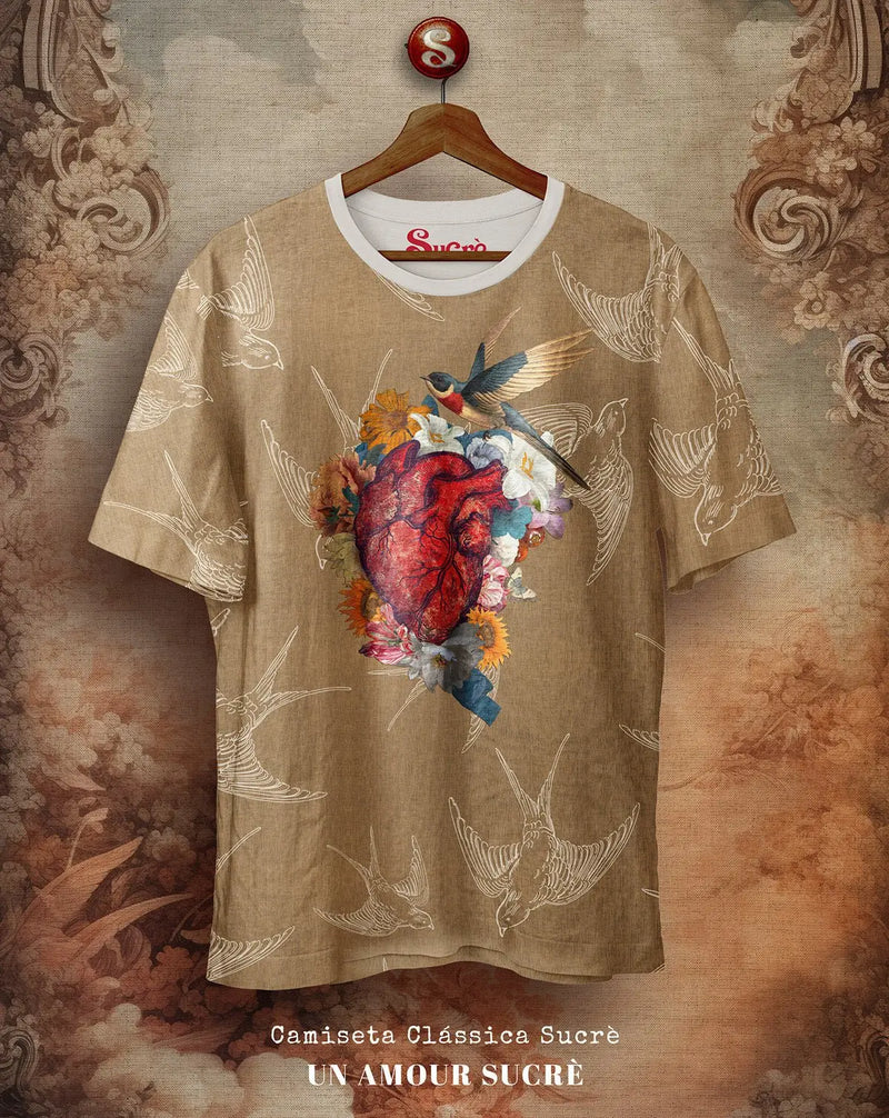 CAMISETA CLÁSSICA - AMOUR SUCRÈ Camiseta BeSucrè Bege P 