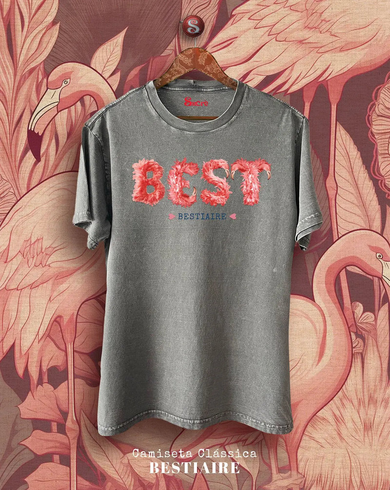 CAMISETA CLÁSSICA - BESTIAIRE Camiseta BeSucrè Cinza estonada P 