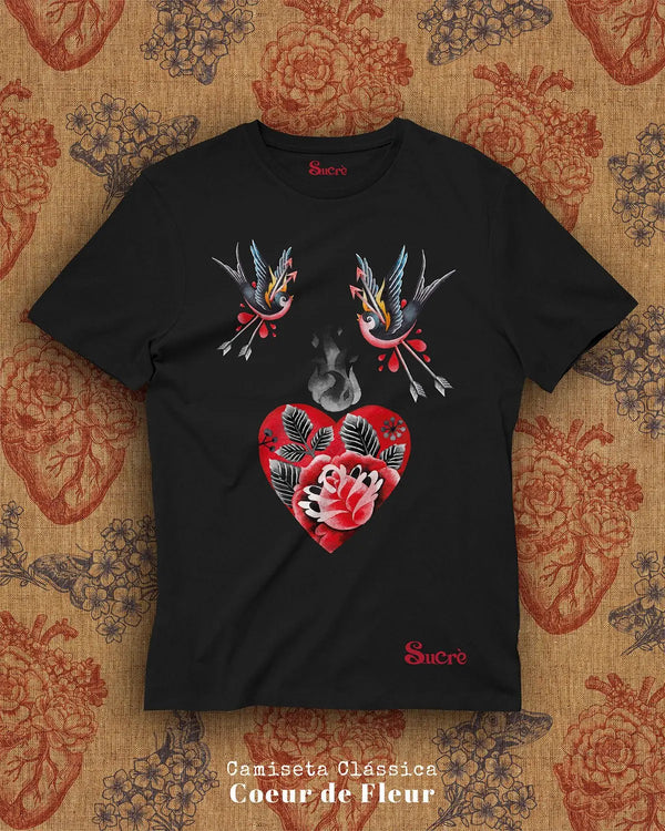 CAMISETA CLÁSSICA - COEUR DE FLEUR Camiseta BeSucrè Preto P 